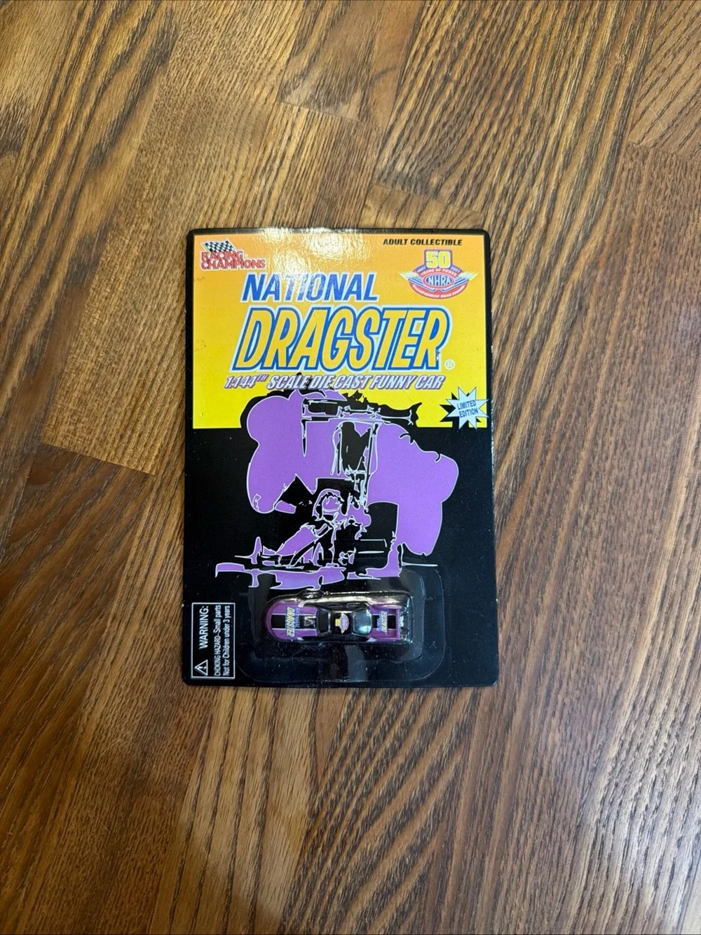 Source Unknown National Dragster Purple Die-Cast Funny Car